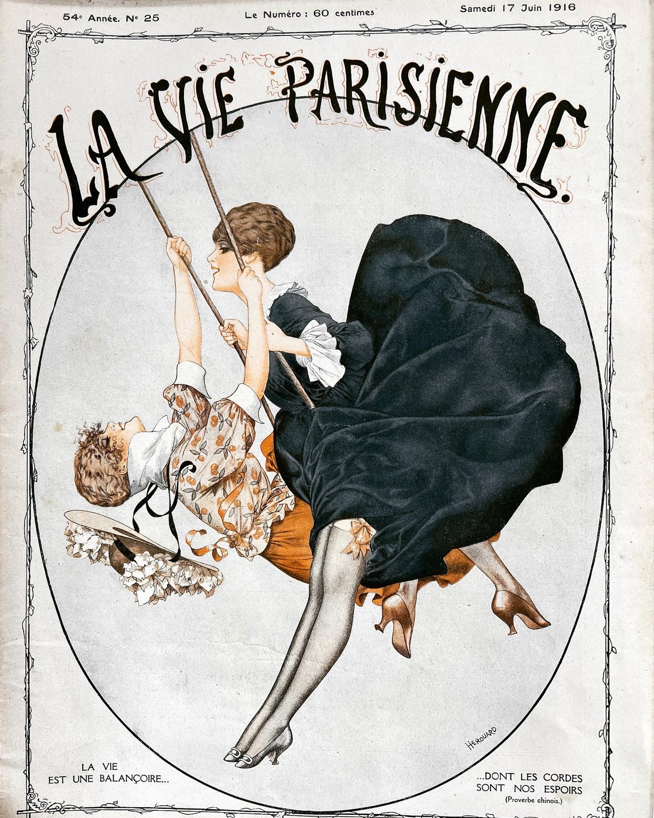 Special collection La Vie Parisienne Print with Swing