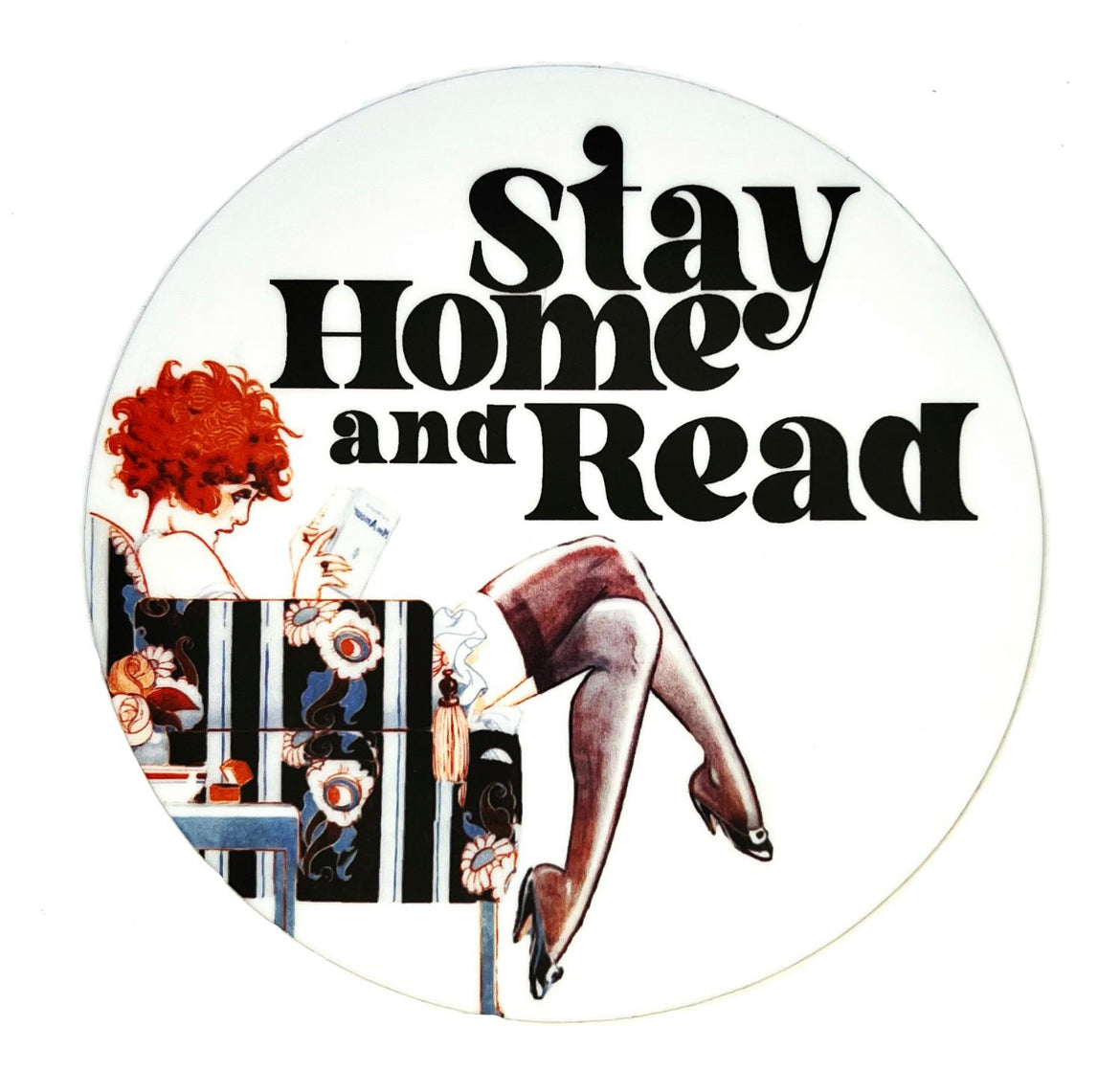 Stay Home and Read Vinyl Sticker
