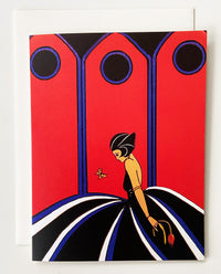 Thumbnail for Set of 6 Art Deco Lady Cards